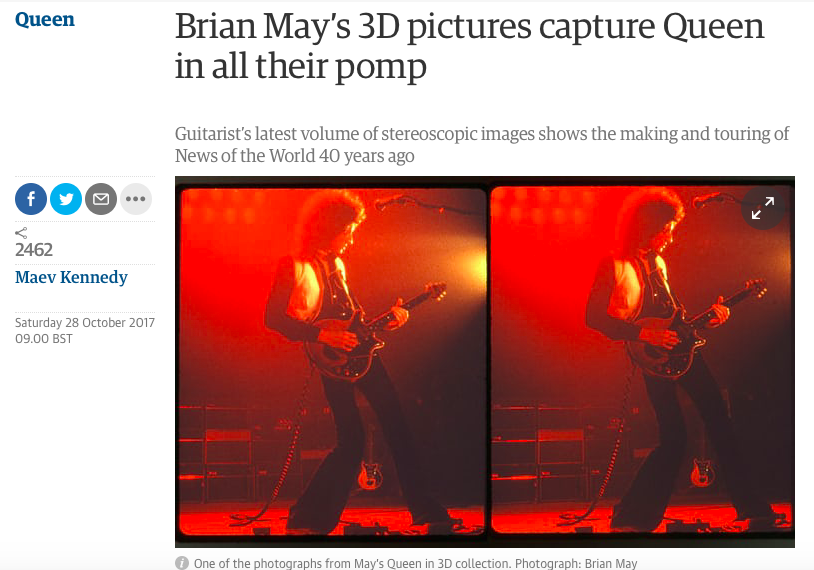 Guardian celebrate Queen in 3-D