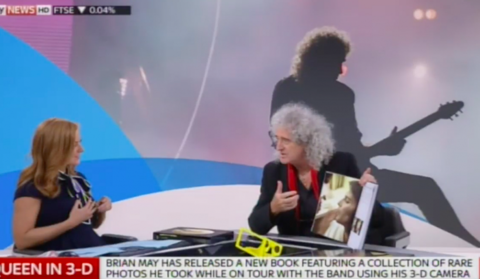 Sky News exclusive broadcast interview on Queen in 3-D